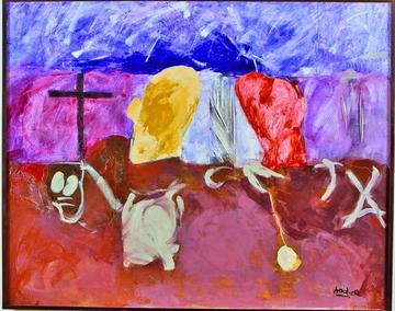 La pintura del artista Enrique Arnal.