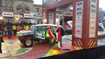 El piloto potosino durante la rampa.