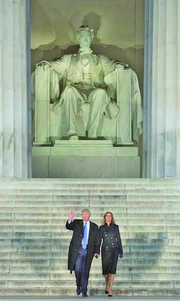 El presidente electo de Estados Unidos Donald J. Trump y su esposa Melania.