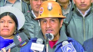 El máximo diriente de la Central Obrera Boliviana, Guido Mitma.