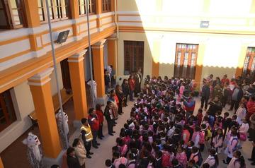 Entregan escuelas Jaimes Freyre - R. Calvo