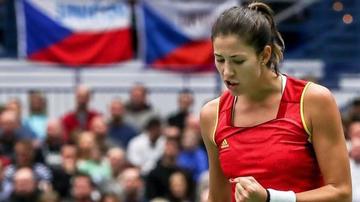 Garbiñe Muguruza consigue un primer punto alentador para España