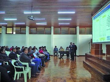 Ayer brindaron el informe de rendición de cuentas de la gestión 2016.