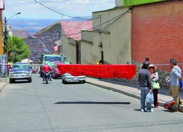Hubo varios puntos de bloqueo ayer.