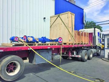 La bomba fue traida desde Chile y se halla en la Aduana Nacional Regional Potosí.