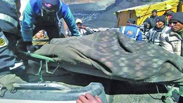 Minero muere en mina casi enterrado por un planchón