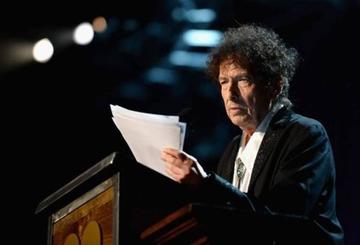Bob Dylan recibe  el Premio Nobel 