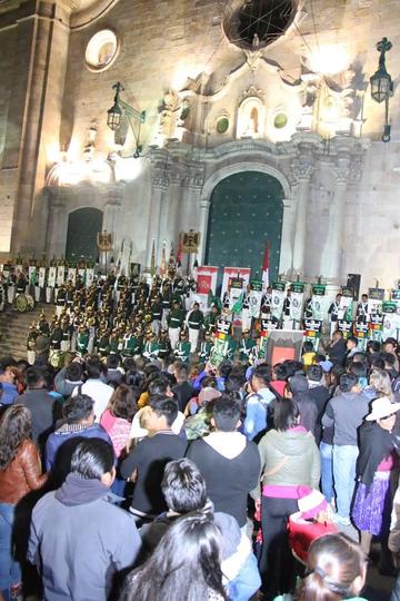 La población acudió en gran número a este acto.