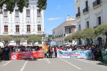 Chuquisaca: COD encara segundo día de paro con una marcada división 