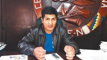 El máximo representante de la Central Obrera Boliviana, Guido Mitma.