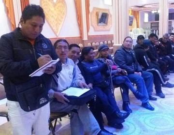 La reunión de los representantes.