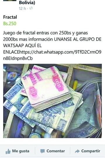 Niegan que se estafa en el juego de Fractal