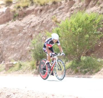 El campeón potosino, en plena competencia.