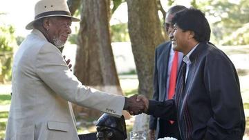 Morgan Freeman  ya filma en Bolivia