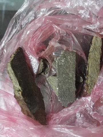 Estas son las rocas entregadas al gobernador.
