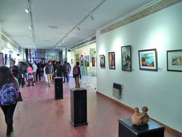 El salón de exposiciones de la Abap Potosí.