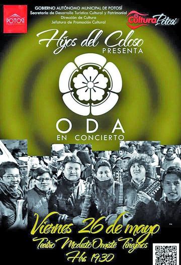 El grupo “Oda” presentará concierto mañana viernes