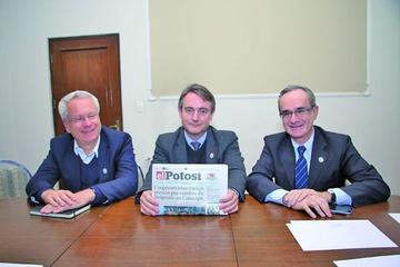 El embajador del Reino Unido, el embajador de la UE y el embajador de España en entrevista con El Potosí.
