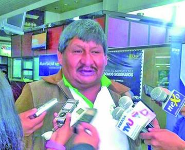 El secretario de Hacienda de la Central Obrera Boliviana (COB), Vitaliano Mamani.