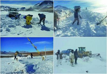 La nieve cubrió gran parte del sudoeste potosino.