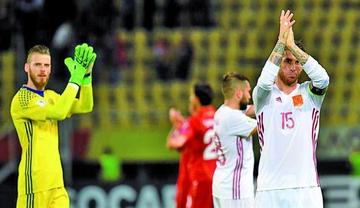 España vence 2-1 a Macedonia