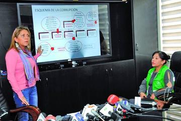 La ministra de Comunicación, Gisela López, ante la prensa.
