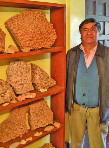 El impulsor junto a las piedras pucalitos.