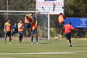 Los aviadores, en el cierre de sus entrenamientos.