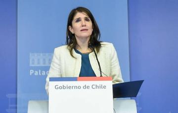 La ministra vocera del Palacio del vecino país, Paula Narváez, en conferencia de prensa.