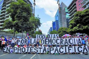 Venezuela cumple 100 días de protestas contra la Constituyente