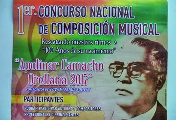 El afiche de la competencia musical.