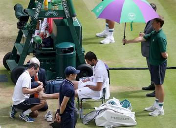 Cilic: "la ampolla tiró por la borda todo el trabajo" 