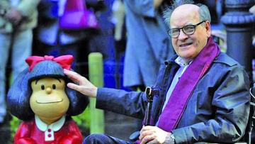 Quino, creador de Mafalda celebra 85 años en familia