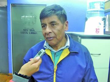 El viceministro de Cooperativas Mineras, José Luis Chorolque.