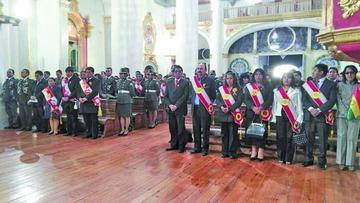 Las autoridades estuvieron en el tedeum.