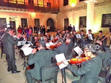 Orquesta infantil se presentó ayer