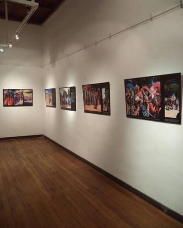 Los paneles de la exposición.