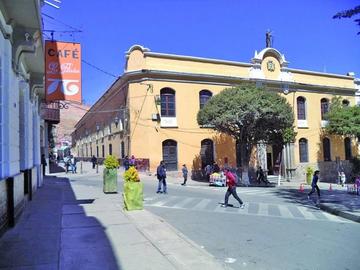 Este es el edificio que sirvió como la primera Casa de Moneda.