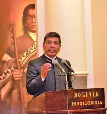 El ministro de Relaciones Exteriores de Bolivia, Fernando Huanacuni.