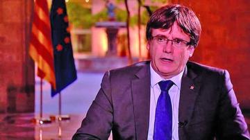 El presidente del Gobierno de Cataluña, Carles Puigdemont, conversó con la cadena BBC.