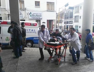 Se evacuó a las personas afectadas por el accidente.