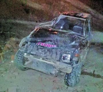 El coche ha resultado destrozado.
