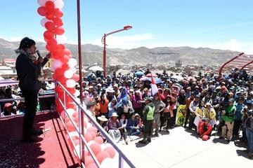 Evo Morales anuncia más obras para el Departamento de Potosí