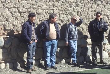 Los dirigentes del conjunto potosino en uno de los entrenamientos.
