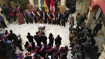 La ceremonia interreligiosa se celebró en la Gobernación.