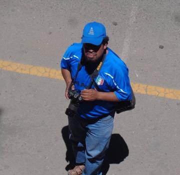 Otro momento de su trabajo.