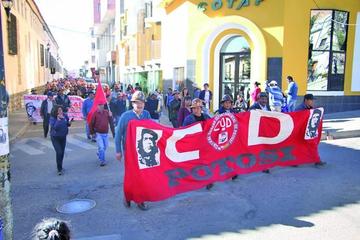 Las movilizaciones coparán las calles de la ciudad de Potosí.