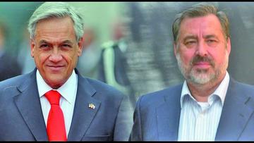 El expresidente Sebastián Piñera y el experiodista y actual senador por Antofagasta, Alejandro Guillier.