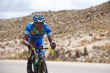 El ciclista boliviano, del equipo Movistar.