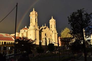 Deja de llover por proyección de arco iris